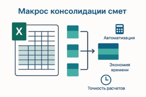 Макрос для консолидации сметных данных: Инструмент оптимизации инженеров ПТО